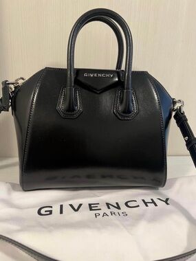 Givenchy Black Antigona Mini Smooth Leather Satchel